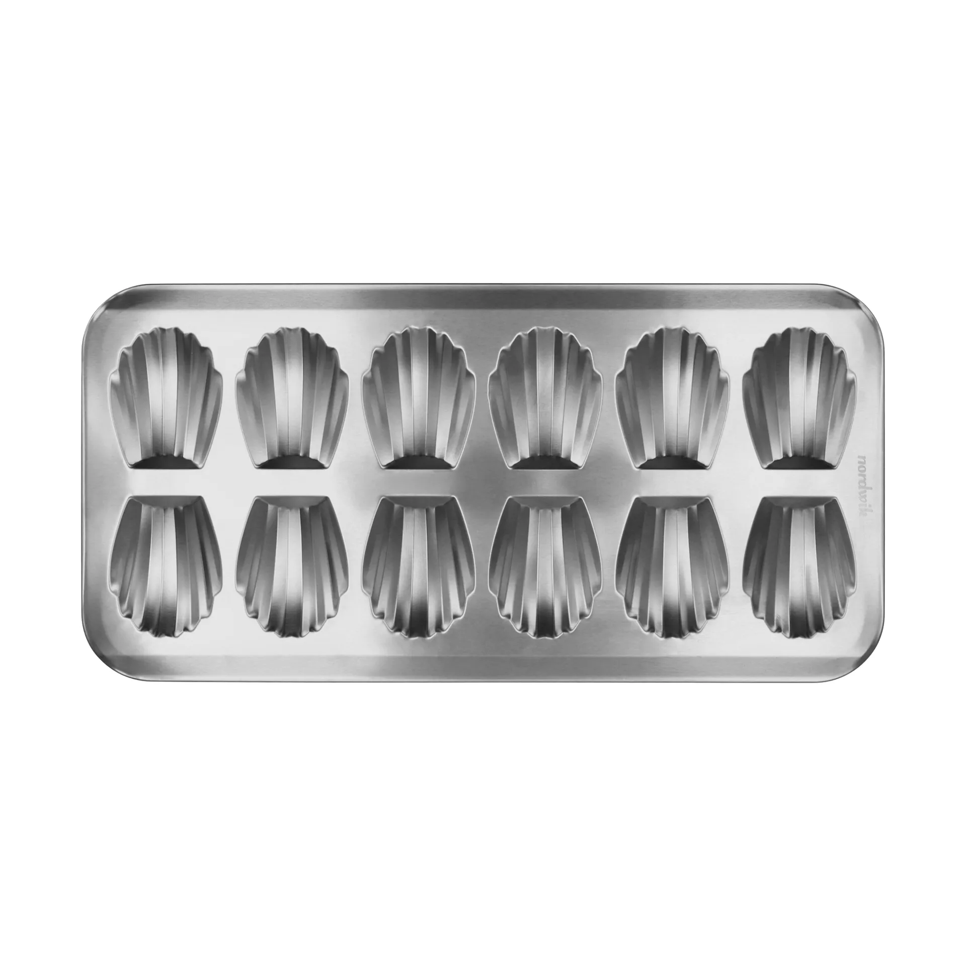 BAKE madeleineform, Rustfritt stål, 12stk Nordwik