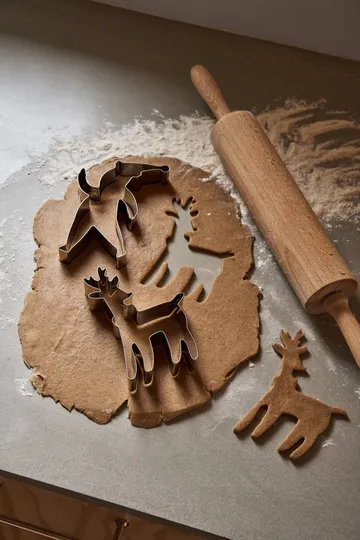 BAKE pepperkakeform - Nisse & Reinsdyr, 2 deler - Nordwik