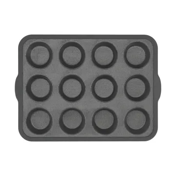BAKE silikonform med forsterket ramme - Muffins, 12 stk - Nordwik