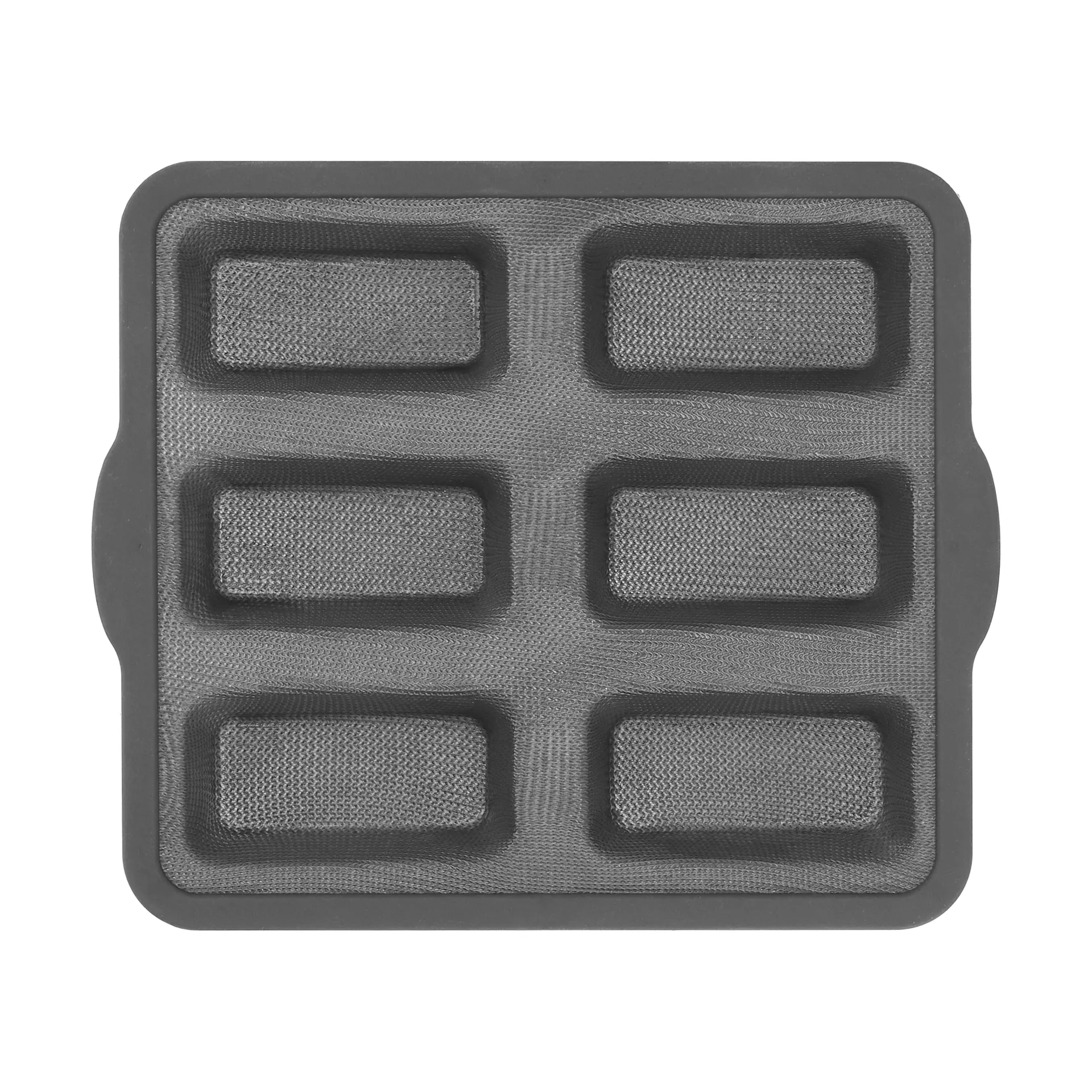 BAKE silikonform med forsterket ramme, Rektangulær, 6 stk., 26,2x22,1 cm Nordwik