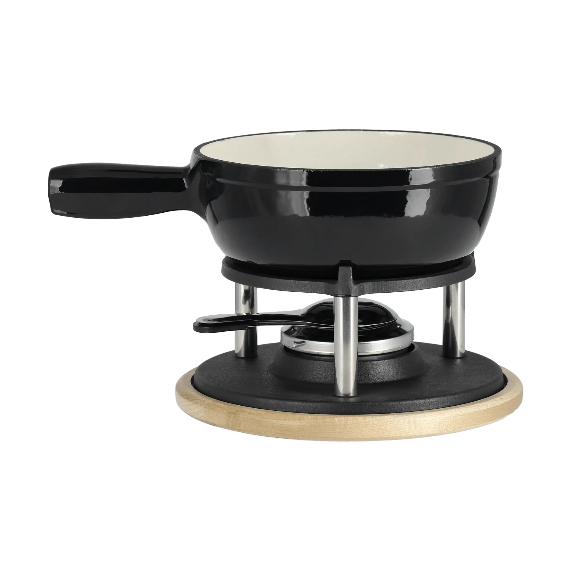 Emaljert fonduegryte, Svart, 1,8 l Nordwik