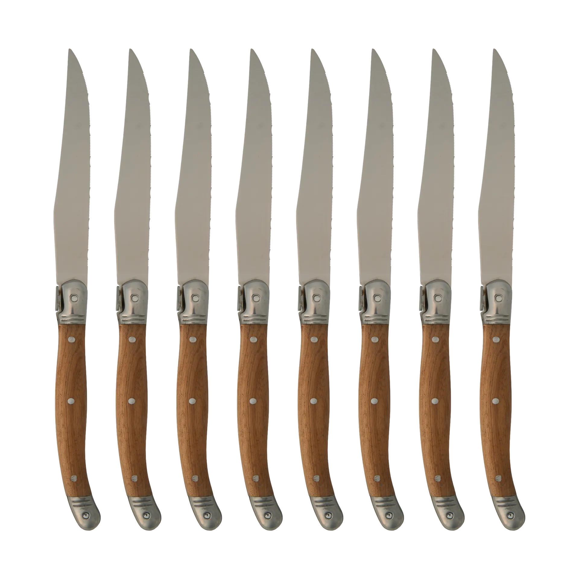 Nordwik grillkniv 8-pakning, Rustfritt stål-tre Nordwik