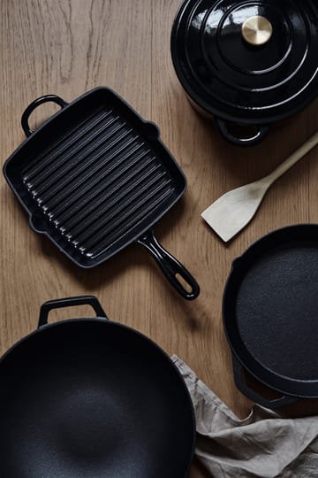 Nordwik grillpanne 25x25 cm - Støpejern-svart - Nordwik