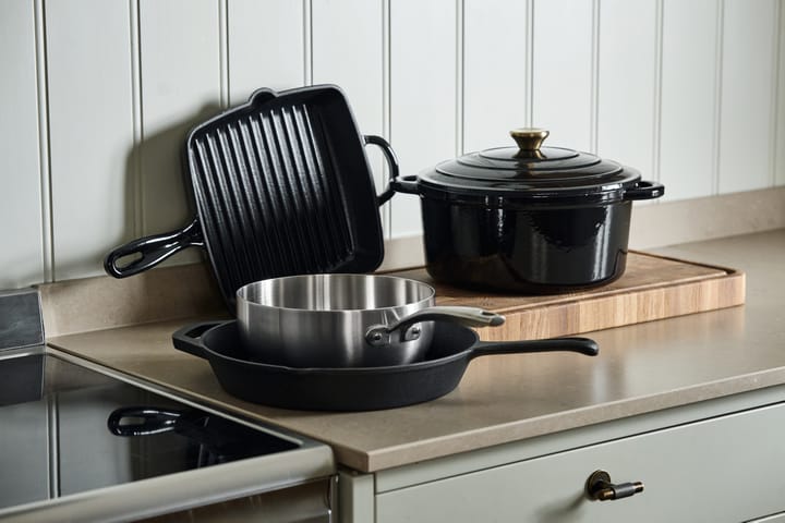 Nordwik grillpanne 25x25 cm, Støpejern-svart Nordwik