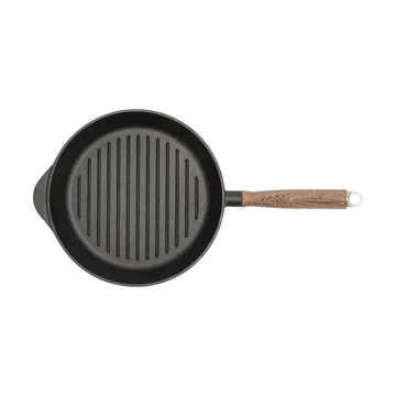 Nordwik grillpanne støpejern med trehåndtak - 28 cm - Nordwik