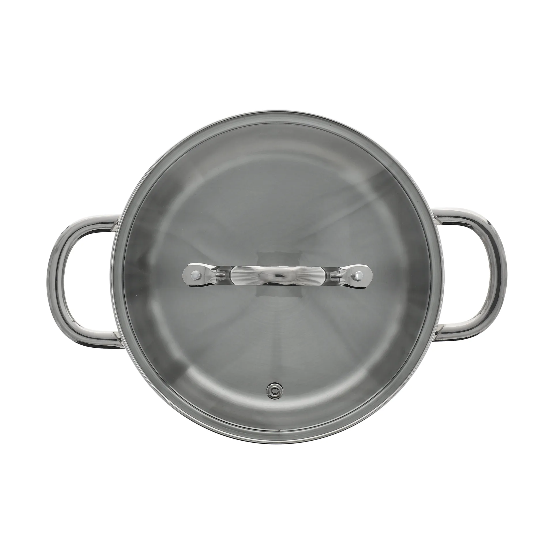 Nordwik gryte med glasslokk 2,5 liter, Rustfritt stål Nordwik