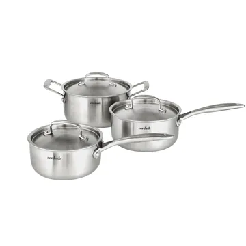 Nordwik grytesett 3-ply 3 deler - 1,5 l, 2 l, 3 l - Nordwik