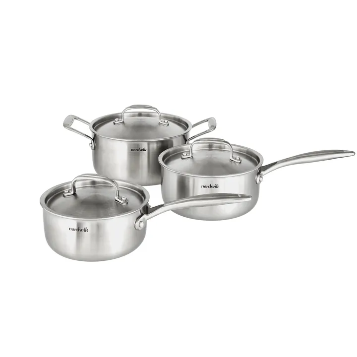 Nordwik grytesett 3-ply 3 deler - 1,5 l, 2 l, 3 l - Nordwik