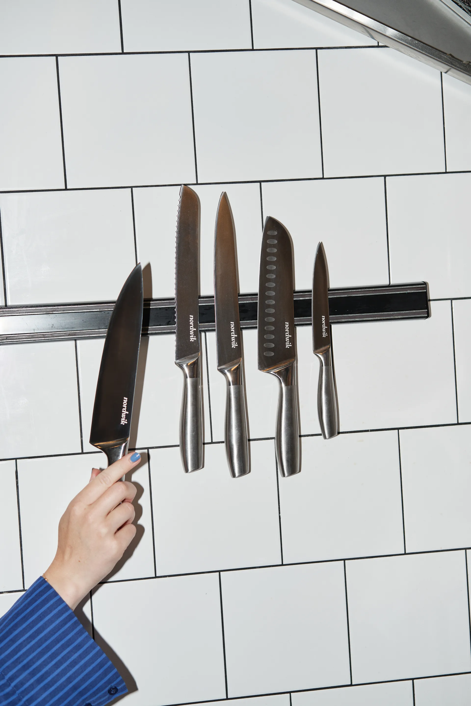 Nordwik knivsett 5 deler, Rustfritt stål Nordwik