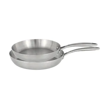 Nordwik stekepannesett 3-ply 2 deler - Rustfritt stål - Nordwik