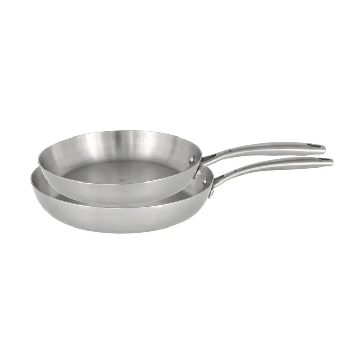 Nordwik stekepannesett 3-ply 2 deler - Rustfritt stål - Nordwik