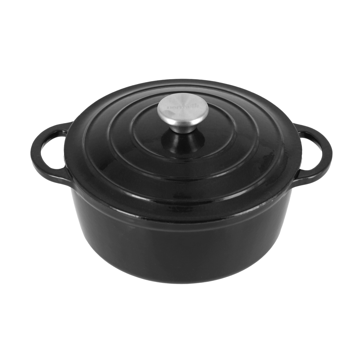 Nordwik støpejernsgryte rund 2,5 l Svart | Skandinavisk Design | Gryter | Svart
