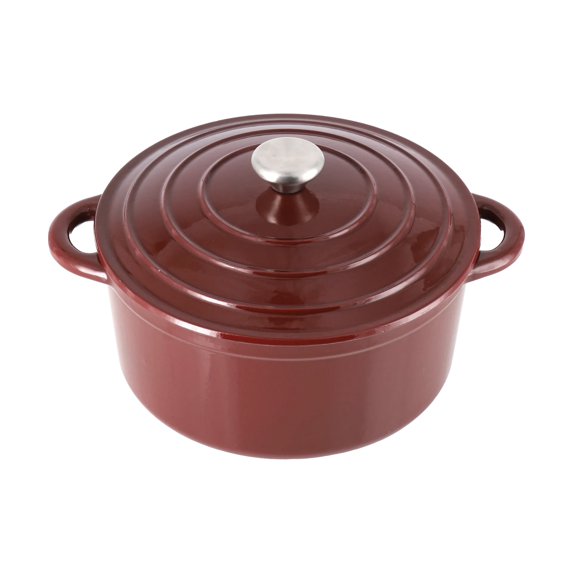 Nordwik støpejernsgryte rund 5 l, Burgundy Nordwik