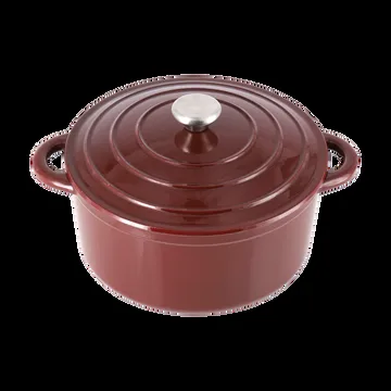 Nordwik støpejernsgryte rund 5 l - Burgundy - Nordwik