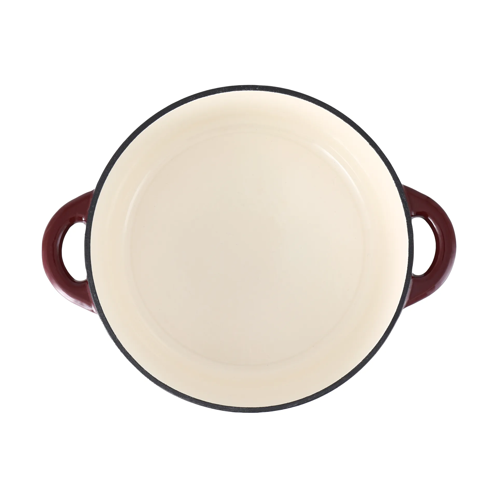 Nordwik støpejernsgryte rund 5 l, Burgundy Nordwik