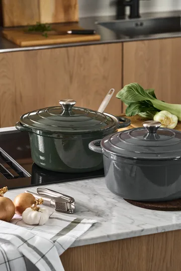 Nordwik støpejernsgryte rund 5 l - Grønn - Nordwik