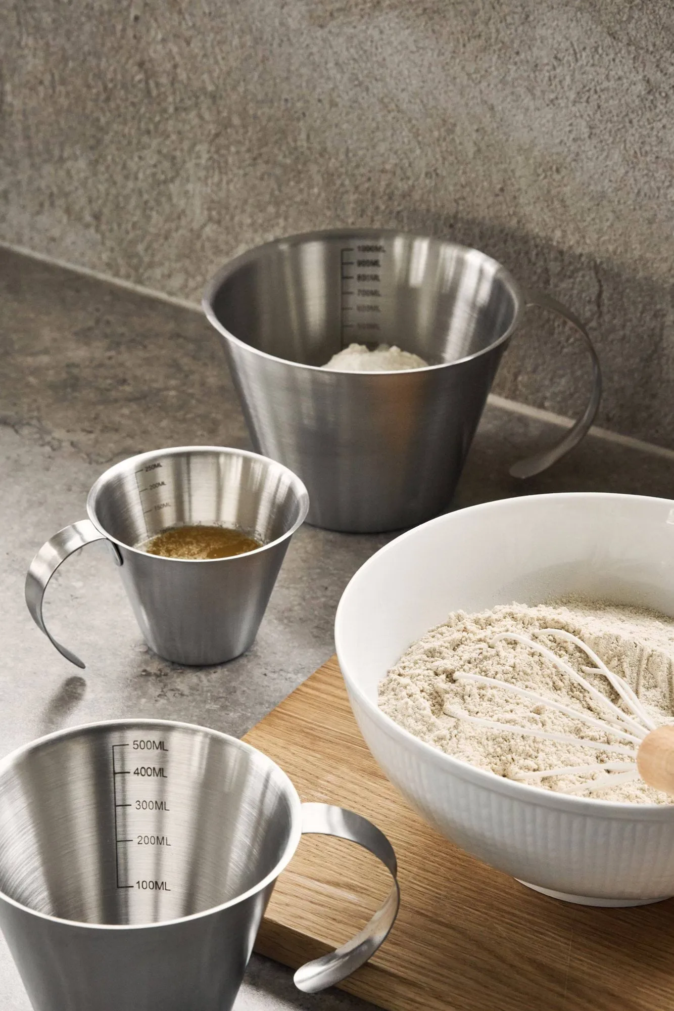 PREP målekanne, Rustfritt stål, 1 L Nordwik