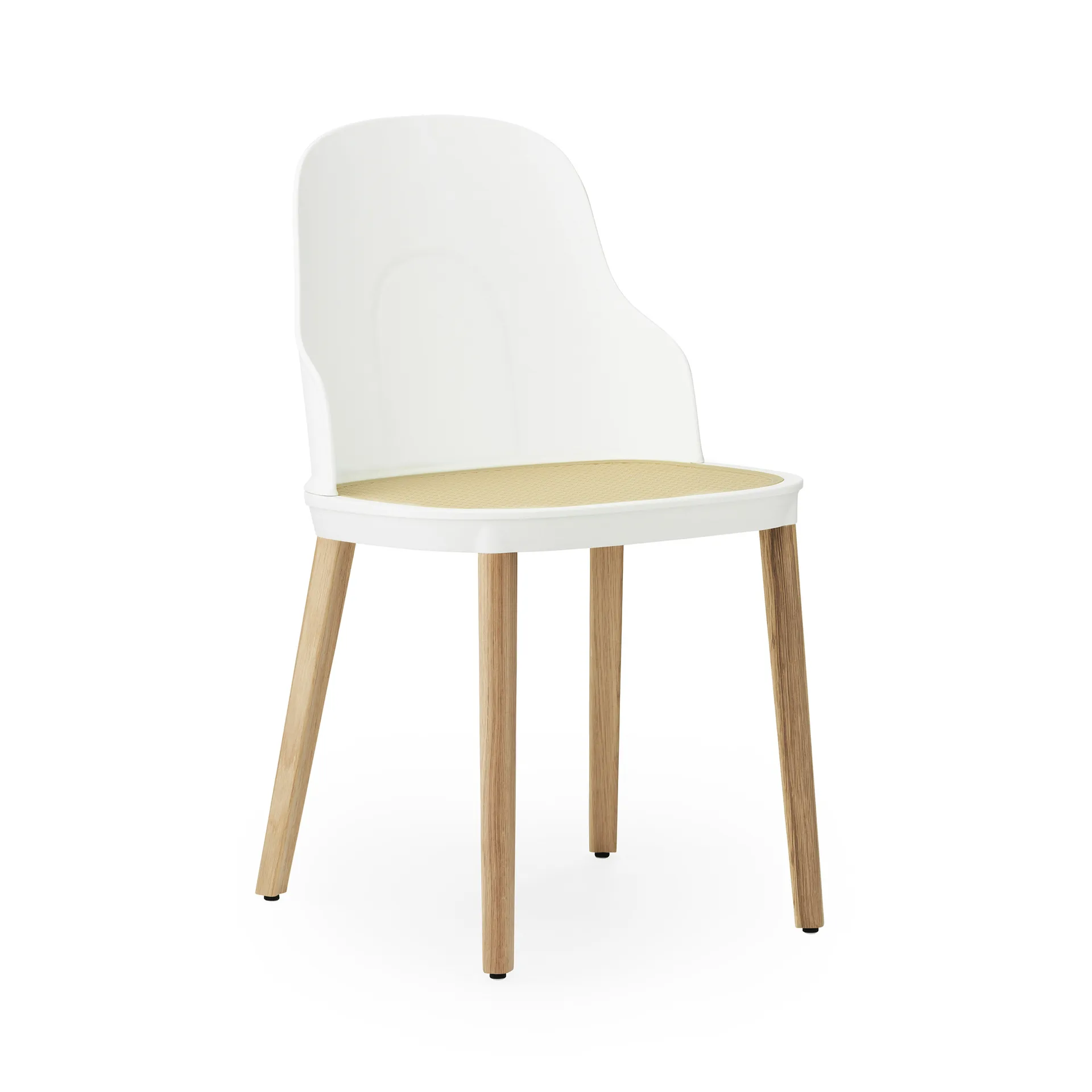 Allez molded wicker stol, Hvit-eik Normann Copenhagen