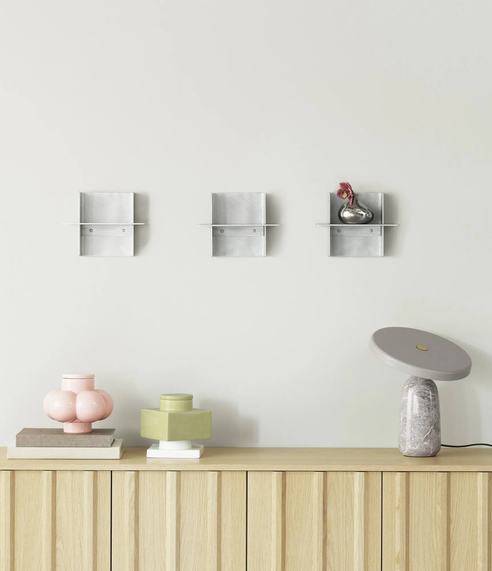 Alu Shelf hylle 25 cm, Aluminium Normann Copenhagen