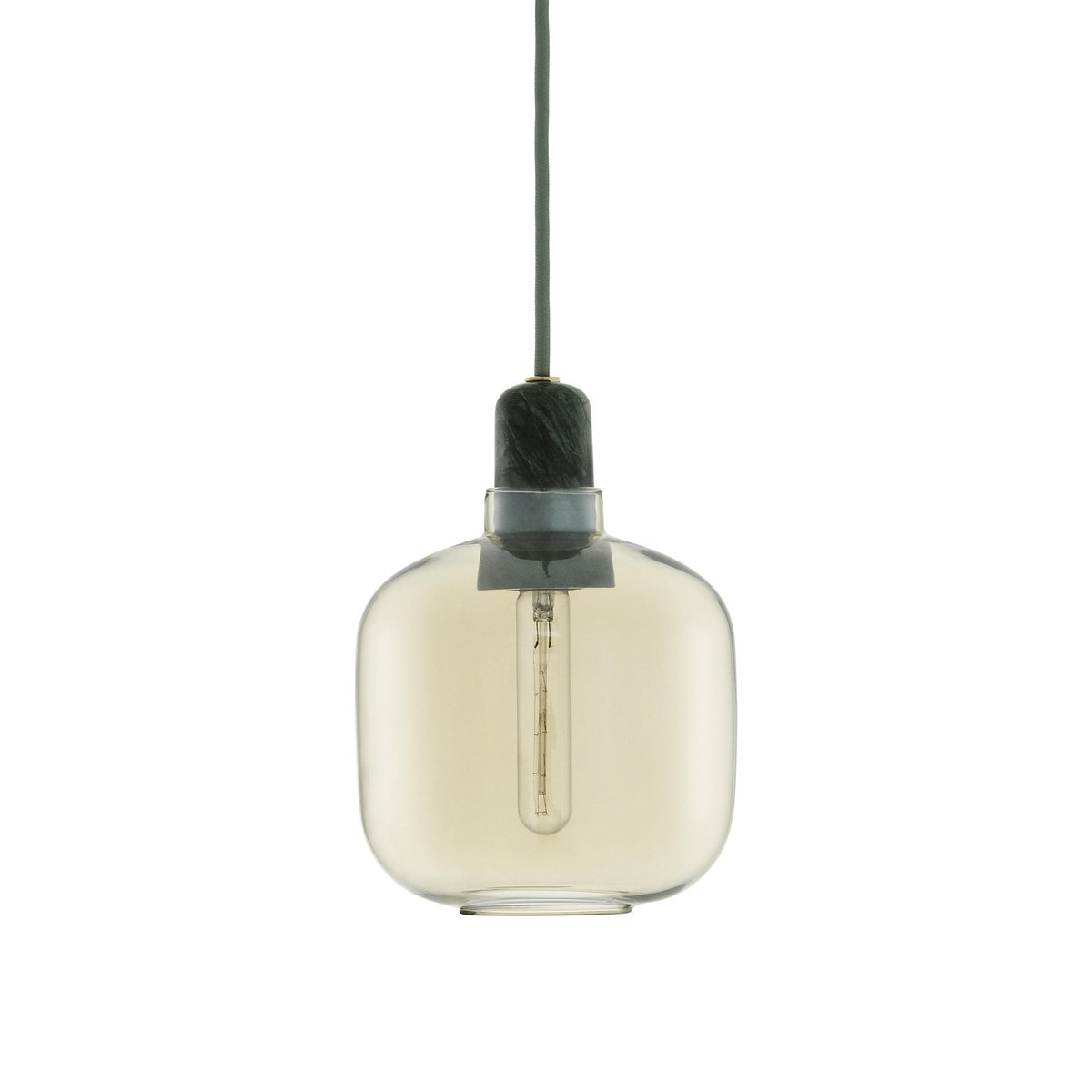 Bilde av Normann Copenhagen Amp lampe liten gull-grønn