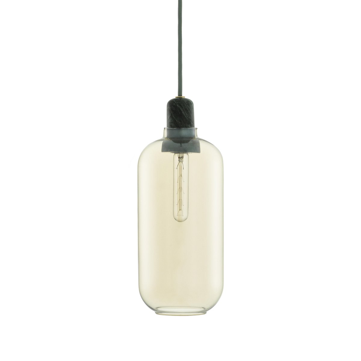 Bilde av Normann Copenhagen Amp lampe stor gull-grønn