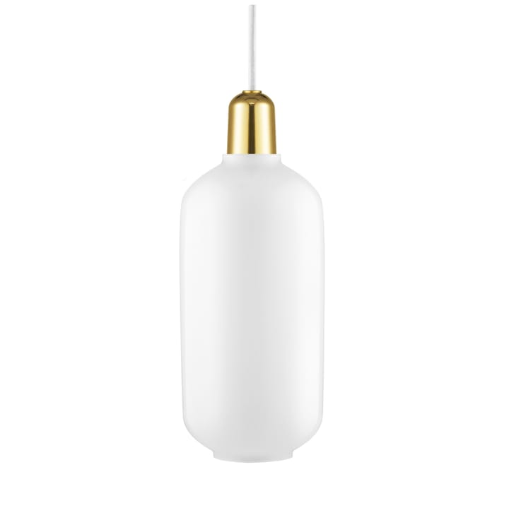 Amp lampe stor - Hvit-messing - Normann Copenhagen