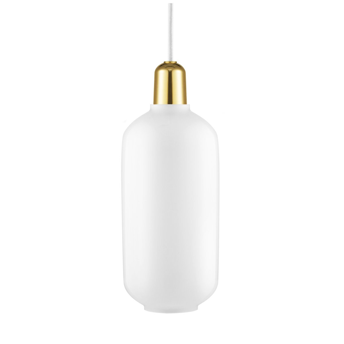 Bilde av Normann Copenhagen Amp lampe stor Hvit-messing