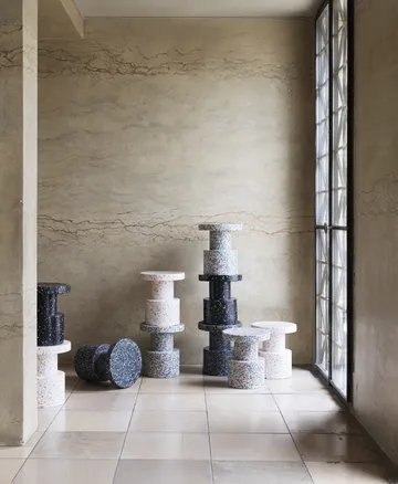 Bit rund krakk - Hvit, Ø36x42 cm - Normann Copenhagen