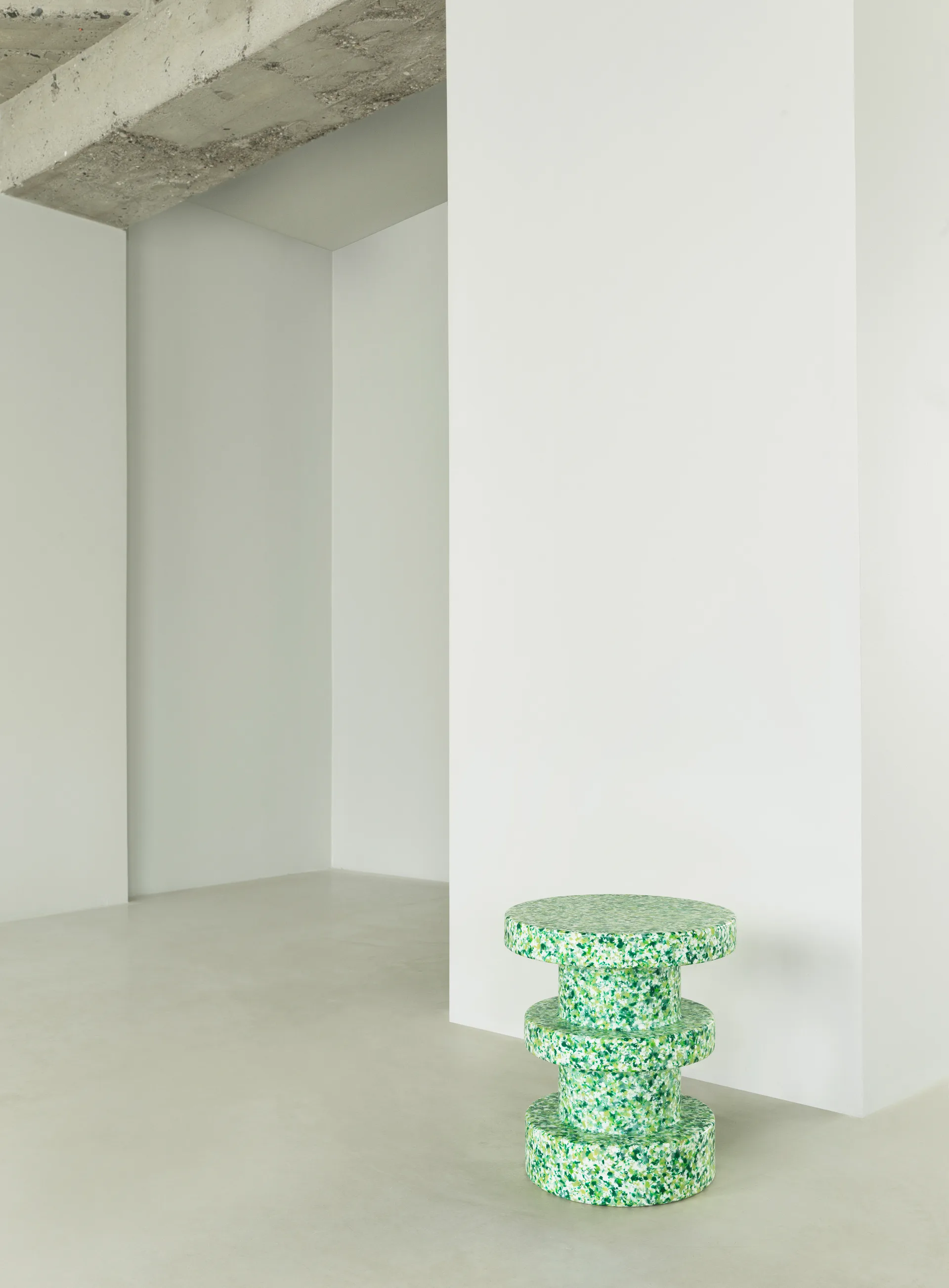Bit Stack rund krakk, Grønn, Ø36x42 cm Normann Copenhagen