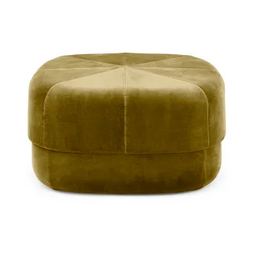 Circus puff - Velour moss green, large - Normann Copenhagen