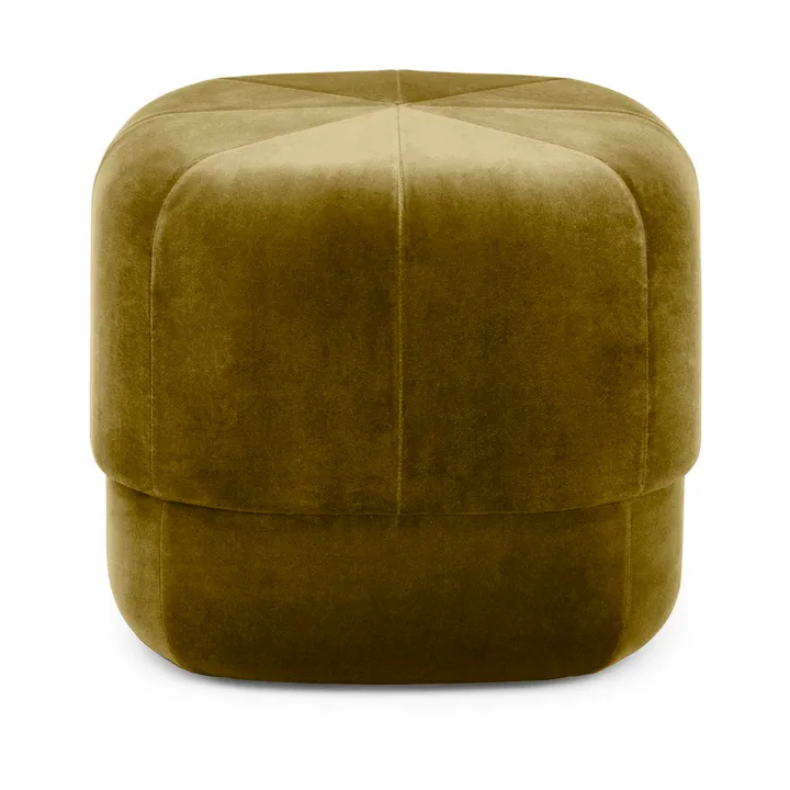 Circus puff - Velour moss green, small - Normann Copenhagen