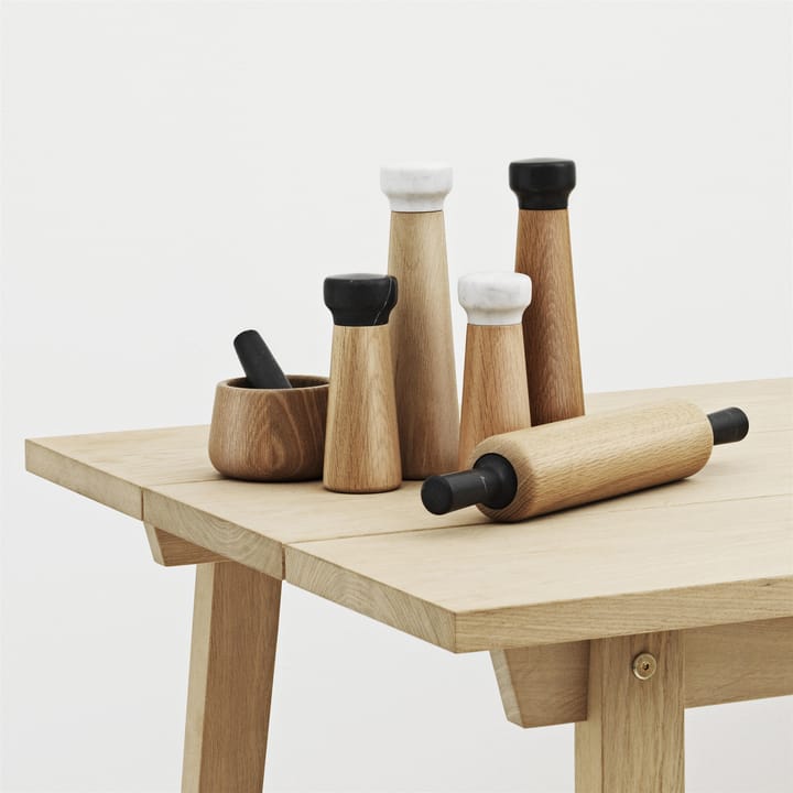 Craft pepperkvern eik-svart marmor - stor - Normann Copenhagen