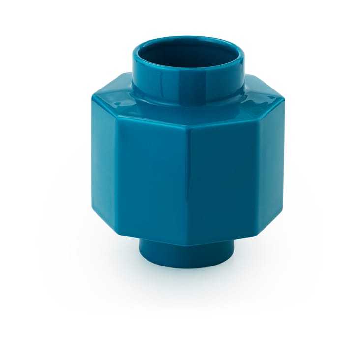 Deko Object H5 Hexagon vase - Petrol Blue - Normann Copenhagen