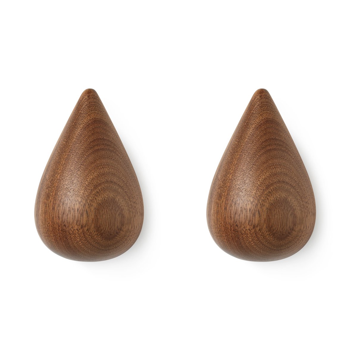 Normann Copenhagen - Dropit Knagg 2 pcs. Large pcs. Walnut