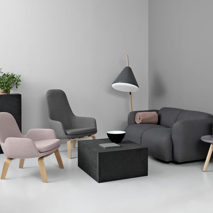 Era Low loungestol - skinn tango sort - Normann Copenhagen