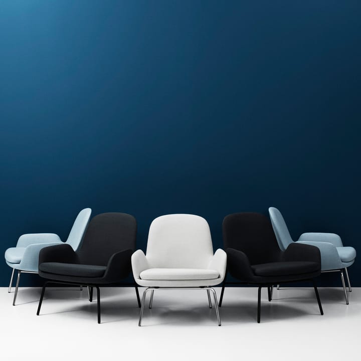 Era Low loungestol - skinn tango sort - Normann Copenhagen
