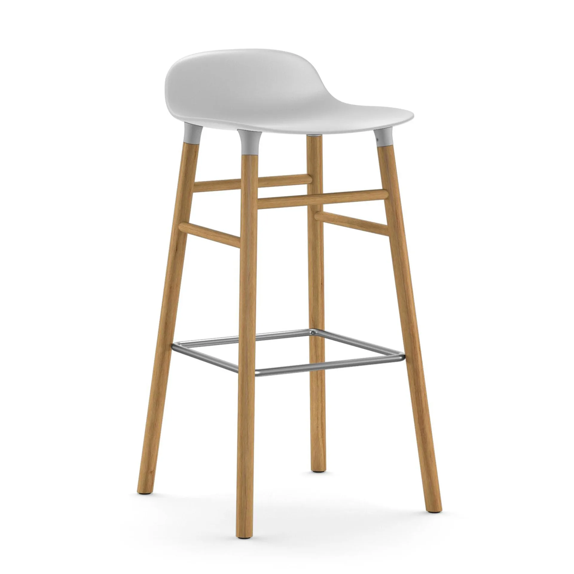 Form barstol eikebein 75 cm, hvit Normann Copenhagen