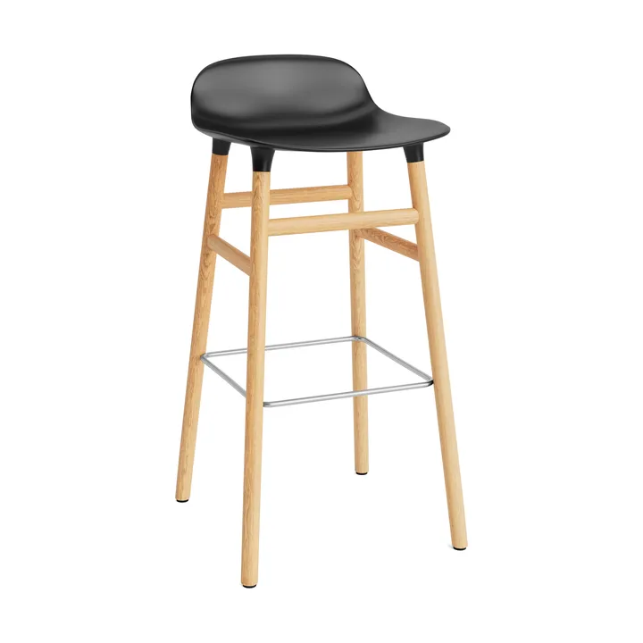 Form barstol eikebein 75 cm - svart - Normann Copenhagen