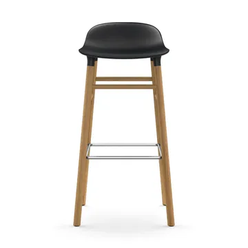 Form barstol eikebein 75 cm - svart - Normann Copenhagen