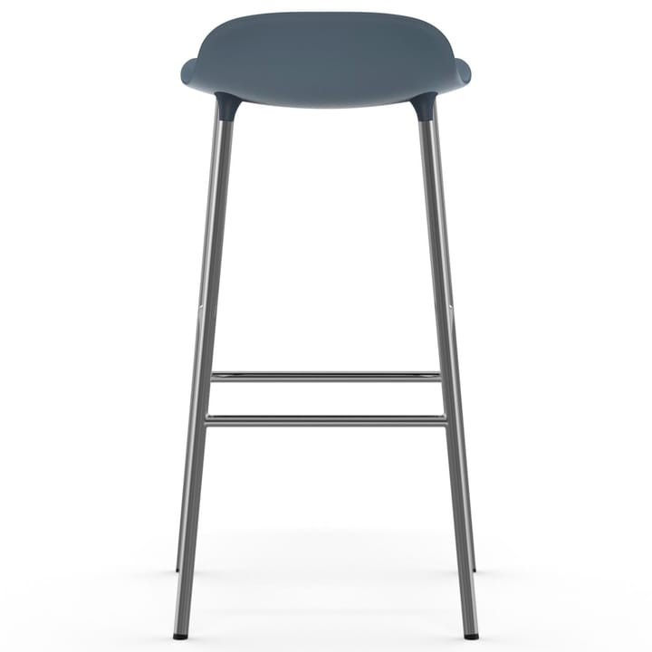 Form barstol forkromede bein 75 cm, Blå Normann Copenhagen