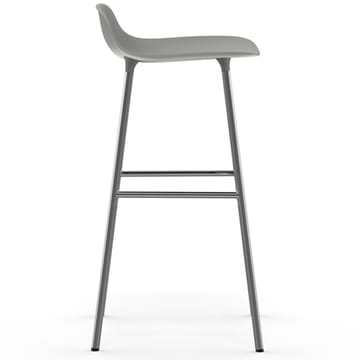 Form barstol forkromede bein 75 cm - Grå - Normann Copenhagen