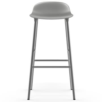 Form barstol forkromede bein 75 cm - Grå - Normann Copenhagen