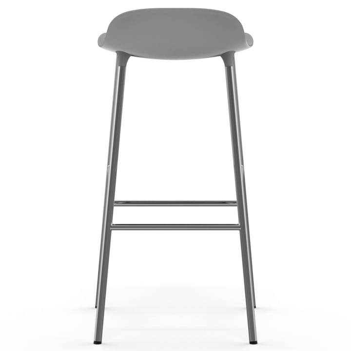 Form barstol forkromede bein 75 cm - Grå - Normann Copenhagen