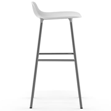 Form barstol forkromede bein 75 cm - Hvit - Normann Copenhagen