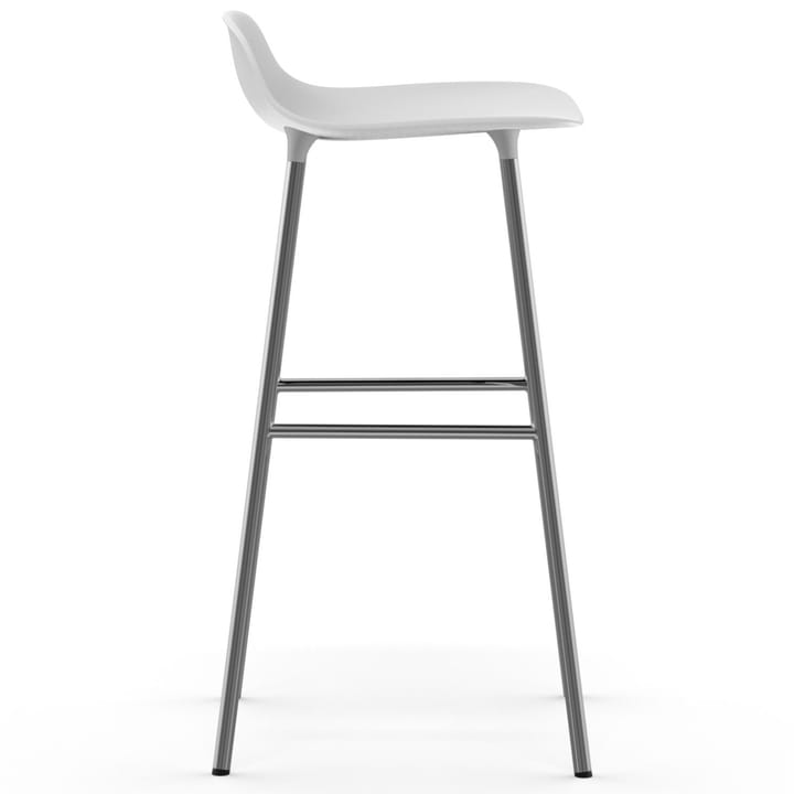 Form barstol forkromede bein 75 cm - Hvit - Normann Copenhagen