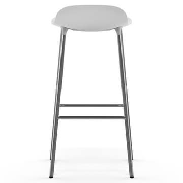 Form barstol forkromede bein 75 cm - Hvit - Normann Copenhagen