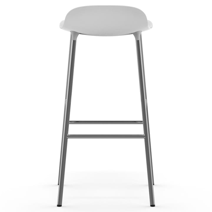 Form barstol forkromede bein 75 cm - Hvit - Normann Copenhagen