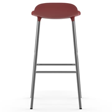 Form barstol forkromede bein 75 cm - Rød - Normann Copenhagen