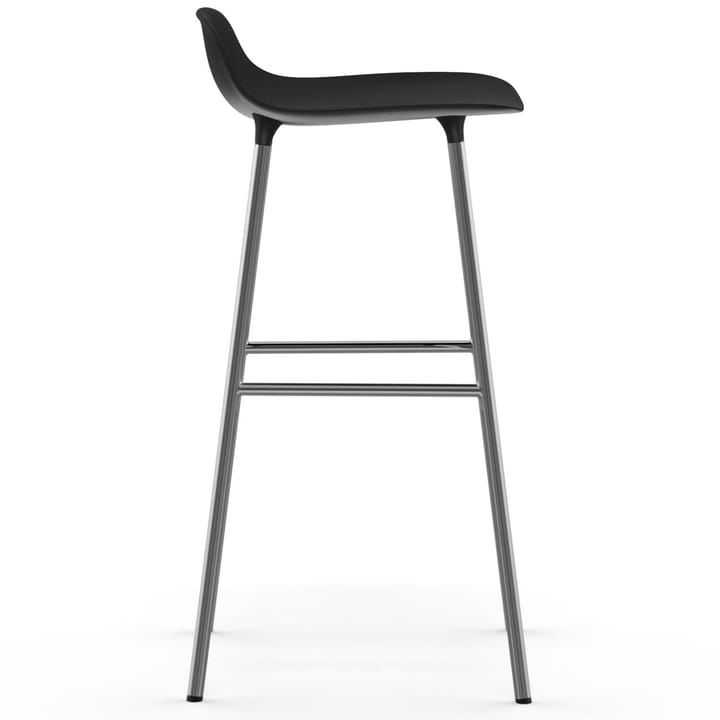 Form barstol forkromede bein 75 cm - Svart - Normann Copenhagen