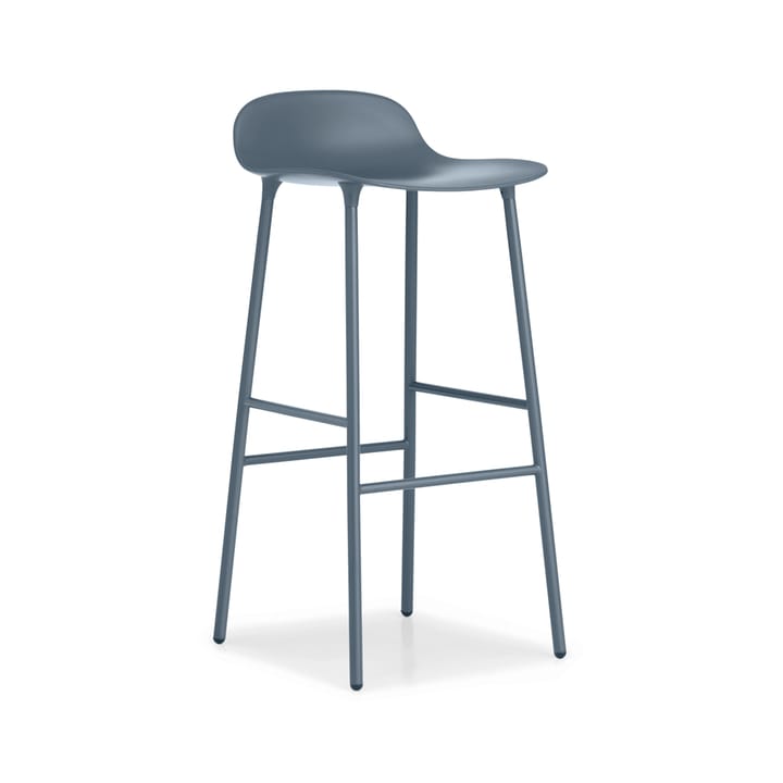 Form barstol høy - blue, blålakkerte stålben - Normann Copenhagen